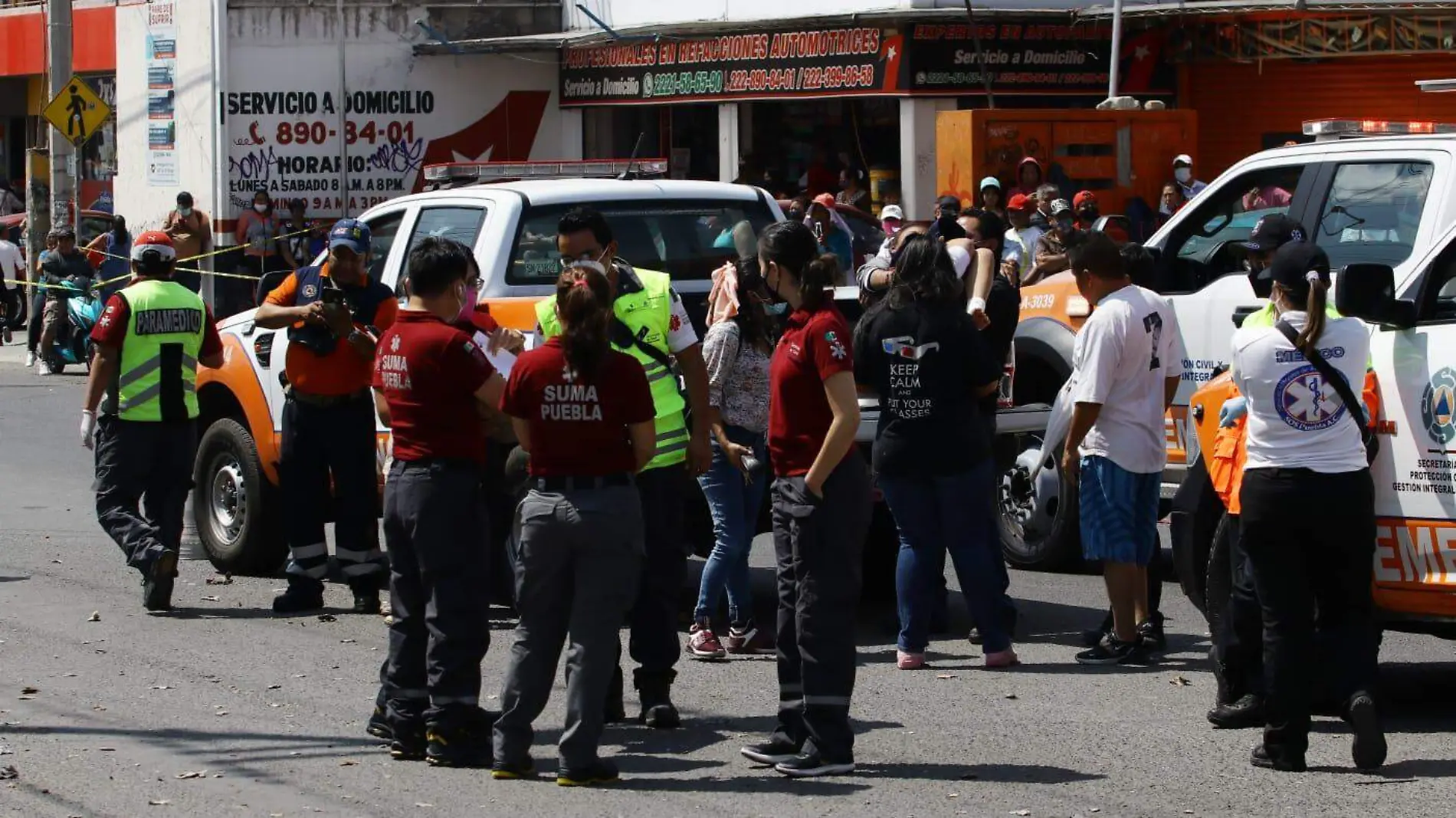 Explosión coheton en desfile 01